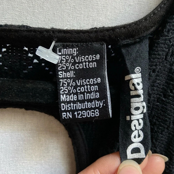 Desigual floral sleeveless maxi dress 16” PTP Sz S - Picture 10 of 12